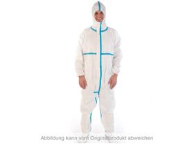 OVERALL  Gr&ouml;sse XL, aus Vlies, mit Kapuze, weiss