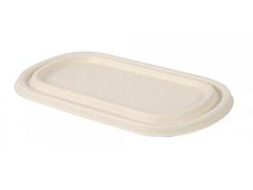 DECKEL ZU MENUSCHALE BAGASSE  passend zu Art. 28235 + 28237, natur
