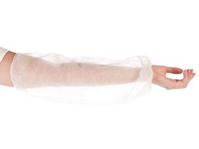 SCHUTZAERMEL  L&auml;nge 45 cm, PP-Vlies, weiss