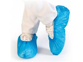 UEBERSCHUHE  blau, CPE 75 my, L&auml;nge 41 cm