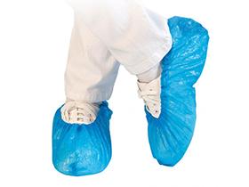 UEBERSCHUHE  blau, CPE 25 my, L&auml;nge 41 cm