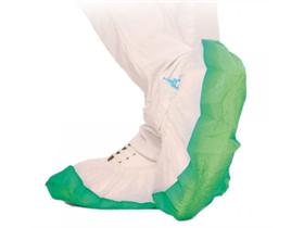 UEBERSCHUHE  weiss-gr&uuml;n, L&auml;nge 44 cm; PP, CPE