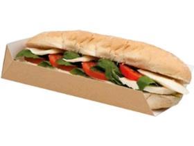 KARTONSCHALE OFFEN  Schale, einseitig offen, braun