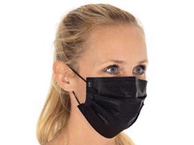 MUNDSCHUTZ TYP II  Mundschutz, Typ II, schwarz, 3-lagig