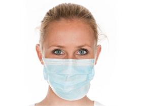 MUNDSCHUTZ UEBER KOPF  Mundschutz 3-lagig, Kofpgummi 20x50 Stck