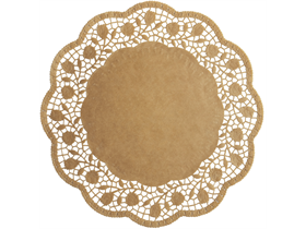 TORTENSPITZEN RUND  &oslash; 30 cm, rund, braun