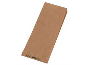 SEITENFALTENBEUTEL BRAUN  10 x 5 x 22 cm, Kraftapapier braun