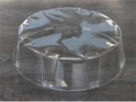 KUCHEN- UND TORTENPLATTE HAUBE  rund &Oslash; 310 mm - H&ouml;he 100 mm, transparent