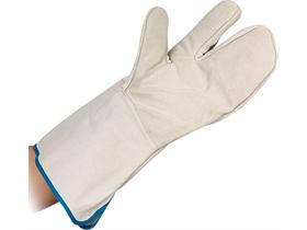HANDSCHUHE 3-FINGER  grau, 36 cm,