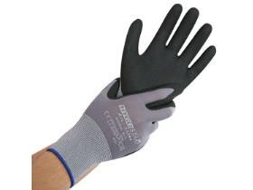 HANDSCHUHE PU-BESCHICHTUNG  26 cm, ERGO FLEX, grau, XXL
