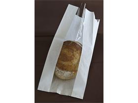 SICHTSTREIFENBEUTEL  14 x 7 x 22 cm, 40 gm2+PE, unverpackt