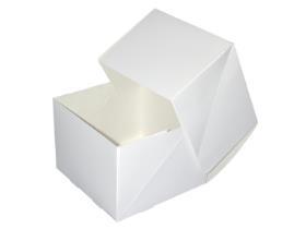 TORTENSCHACHTEL  14 x 14 x 12 cm, weiss