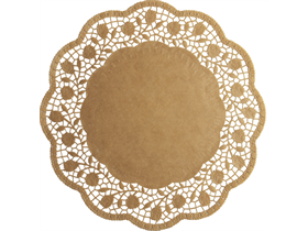 TORTENSPITZEN RUND  &oslash; 36 cm, rund, braun