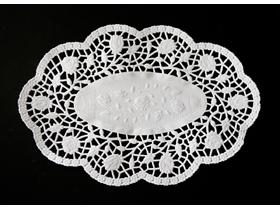 TORTENSPITZEN OVAL  15 x 22 cm oval, hochweiss