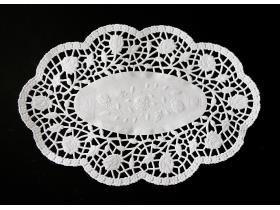 TORTENSPITZEN OVAL  18 x 26 cm oval, hochweiss