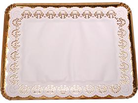 TORTENSPITZEN RECHTECKIG  30 x 40 cm rechteckig , hochweiss