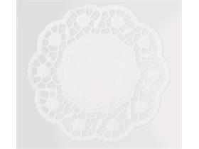 DECORETTEN TASSENDECKCHEN RUND  &oslash; 10 cm rund, hochweiss