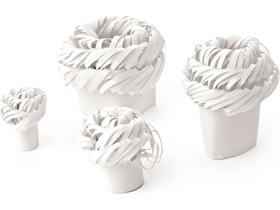 MANSCHETTEN  "Gefluegel" weiss &oslash; 9 mm