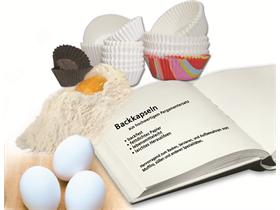 GEBAECKKAPSELN  rund, Boden &oslash; 40 mm, H&ouml;he 24 mm, weiss