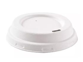 DECKEL ZU KAFFEEBECHER BAGASSE  passend zu Art. 4012000, &Oslash; 90 mm
