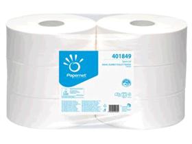 WC-PAPIER 2-LAGIG STAR WHITE JUMBO  1180 Blatt, 9 x 30.5 cm, Mischzellstoff