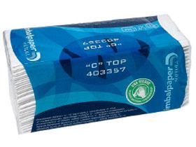 FALTHANDTUECHER 2-LAGIG  C Top, hochweiss, 23 x 33 cm