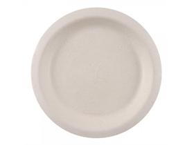 TELLER BAGASSE  rund, &oslash; 17.5 cm, natur