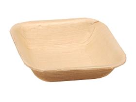 SCHALE PALMBLATT  eckig, 10 x 10 x 1.8 cm, 80 ml