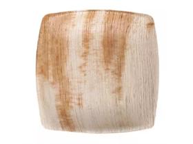 TELLER PALMBLATT  quadratisch, 24 x 24 cm, H&ouml;he 1.8 cm