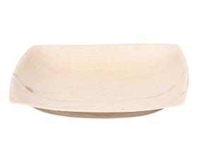 TELLER PALMBLATT  quadratisch, tief, 16.5 x 16.5 x 5.5 cm