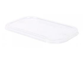 DECKEL ZU SCHALE BAGASSE  transp., zu Art. 411450/411430/411470