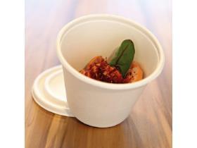 SUPPENBECHER BAGASSE  425 ml, rund, &oslash; 10.8 cm, H&ouml;he 8.5 cm