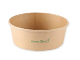 SALATSCHALE KARTON  Karton braun, rund, &oslash; 185 mm, 1300 ml