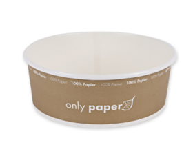 SALATSCHALE KARTON  Karton weiss, rund, &oslash; 185 mm, 1300 ml