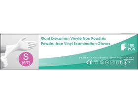 HANDSCHUHE VINYL  Einmalhandschuhe, Grösse S, puderfrei