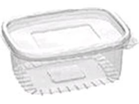 SALATSCHALEN RPET  500 ml, rechteckig, rPET, glasklar