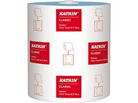 HANDTUCHROLLEN 2-LAGIG KATRIN  Classic System, 21 cm x 130 lfm, blau
