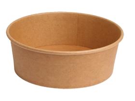 SALATSCHALE KARTON  Karton braun, rund, &oslash; 150 mm, 500 ml