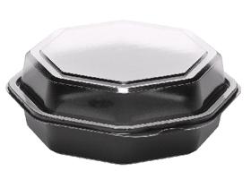 SALATBOX OCTAVIEW  830 ml, 160 x 160 x 60 mm, schwarz