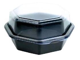 SALATBOX OCTAVIEW  480 ml, 120 x 120 x 80 mm, schwarz