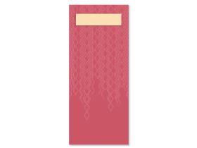 BESTECKTASCHEN TORK  39 x 23 cm, 2-lagig, bordeaux/elfenbein