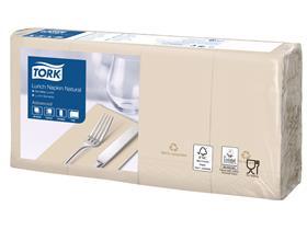 SERVIETTE TORK  33 x 33 cm, 2-lagig, 1/8-Falz, natur