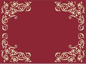 TISCHSET AIRLAID  "POMP", 40 x 30 cm, bordeaux-creme