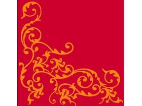 TISCHSET AIRLAID  "POMP", 40 x 30 cm, rot/orange