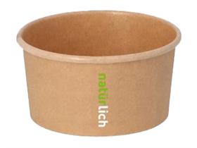 EISBECHER KARTON  aus braunem Kraftpapier, rund, 170 ml