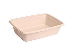 SALATSCHALE BAGASSE  23 x 16 x 6 cm, 1050 ml, natur