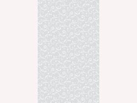 TISCHDECKEN LOTUS COATING  "Gala", 80 x 80 cm, weiss/grau