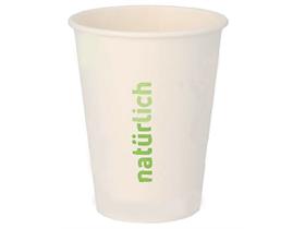 KAFFEEBECHER "BIO"  4 dl , weiss, "Nat&uuml;rlich", kompostierbar