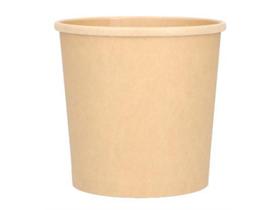 SUPPENBECHER KARTON  aus braunem Kraftpapier, rund, 300 ml CN