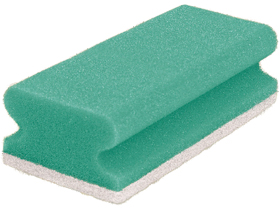 SCHWAMM KRATZFREI SITO  15 x 7 x 4.5 cm, gr&uuml;n/weiss